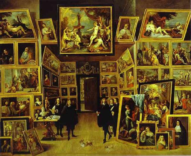    David Teniers Archduke Leopold William in his Gallery in Brussels